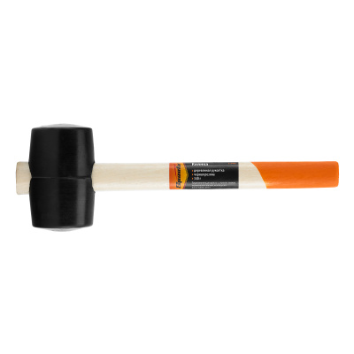 Киянка резиновая, 340 г, черная резина, деревянная рукоятка Sparta по ценам производителя в Краснодаре с доставкой по всей России