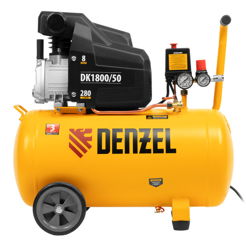 Компрессор воздушный DK1800/50, Х-PRO 1.8 кВт, 280л/мин, 50л Denzel по ценам производителя в Краснодаре с доставкой по всей России