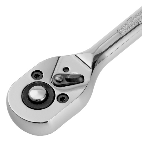 Ключ-трещотка 1/4", 45 зубьев, цельнометаллический, с быстрым сбросом, CrV, хром Сибртех по ценам производителя в Краснодаре с доставкой по всей России