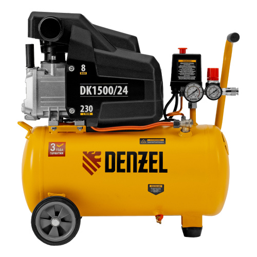 Компрессор воздушный DK1500/24, Х-PRO 1.5 кВт, 230 л/мин, 24 л Denzel по ценам производителя в Краснодаре с доставкой по всей России