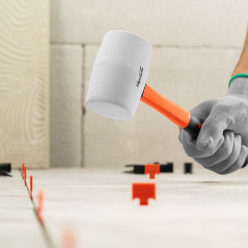 Киянка резиновая, 450 г, белая резина, фибергласовая рукоятка Sparta по ценам производителя в Краснодаре с доставкой по всей России