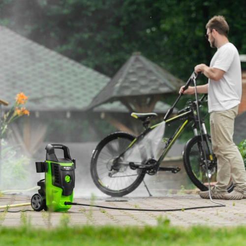 Моечная машина высокого давления АМ-1800, 1800 Вт, 140 бар, 350 л/ч, колесная Сибртех по ценам производителя в Краснодаре с доставкой по всей России