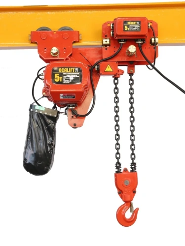 5т 4,5м УСВ таль цепная ТЭЦ OCALIFT 05-02LHD 380в передвижная двухскоростная купить в Москве с доставкой по всей России | ProtosMarket.ru