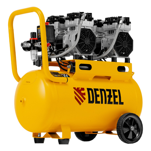 Компрессор безмасляный, малошумный DLS 1500/50, 1500 ВТ, 2x750, 50 л, 260 л/мин Denzel по ценам производителя в Краснодаре с доставкой по всей России