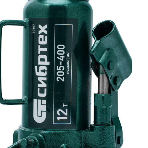 Домкрат гидравлический бутылочный, 12 т, 205-400 мм Сибртех по ценам производителя в Краснодаре с доставкой по всей России