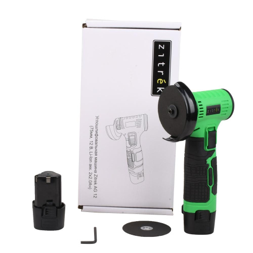 Углошлифовальная машина Zitrek AG 12 (75мм, 12 B, Li-Ion акк. 2x2.0Ач) по ценам производителя в Краснодаре с доставкой по всей России