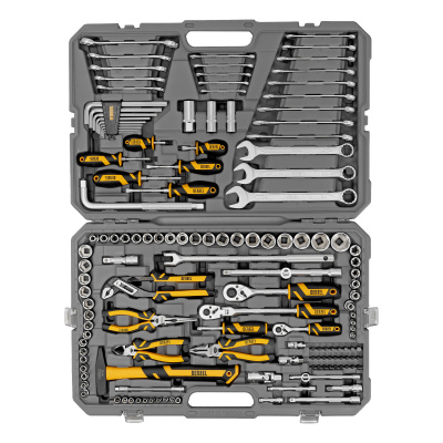Набор инструментов, 1/2", 1/4", 3/8", CrV, S2, пластиковый кейс, 144 предмета Denzel по ценам производителя в Краснодаре с доставкой по всей России