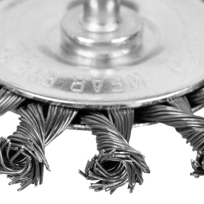 Щетка для дрели, 75 мм, плоская со шпилькой, крученая металлическая проволока Matrix по ценам производителя в Краснодаре с доставкой по всей России