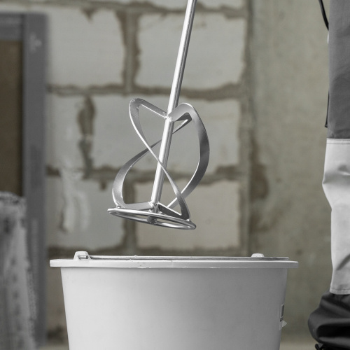 Насадка для миксера, для легких растворов, 140 х 590 мм, оцинкованная, хвостовик резьба М14 Сибртех по ценам производителя в Краснодаре с доставкой по всей России