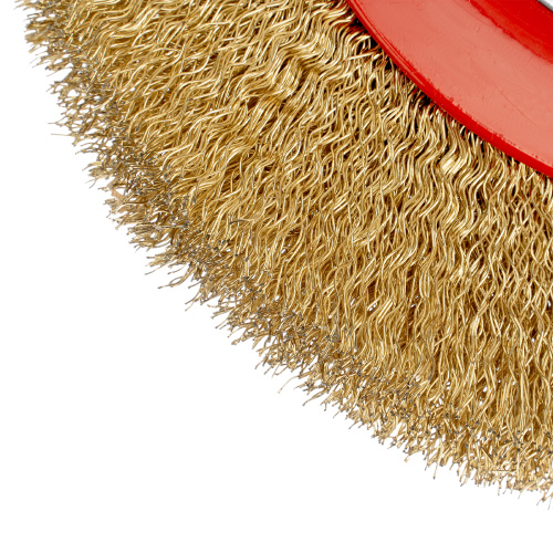 Щетка для точила, 150 мм, посадка 32 мм, плоская, латунированная витая проволока Matrix по ценам производителя в Краснодаре с доставкой по всей России