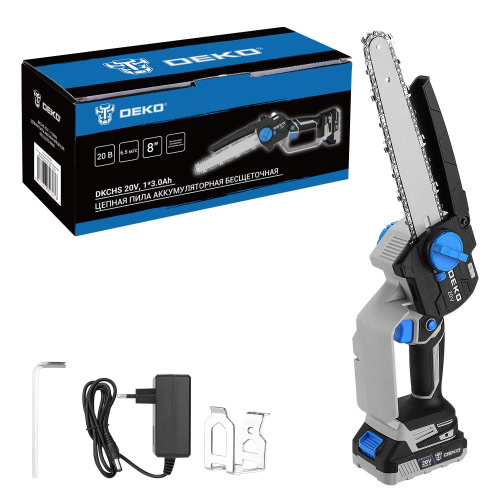Пила цепная аккумуляторная бесщеточная DEKO DKCHS 20V, 20В, 1x3.0Ач по ценам производителя в Краснодаре с доставкой по всей России