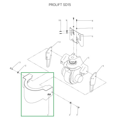 Кожух моторного отсека для тележек SD15 по ценам производителя в Краснодаре с доставкой по всей России