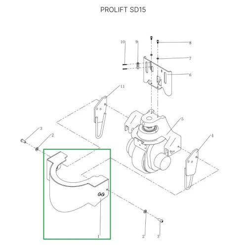 Кожух моторного отсека для тележек SD15 по ценам производителя в Краснодаре с доставкой по всей России