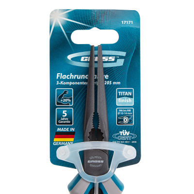 Длинногубцы прямые 205 мм, трехкомпонентные рукоятки Gross по ценам производителя в Краснодаре с доставкой по всей России