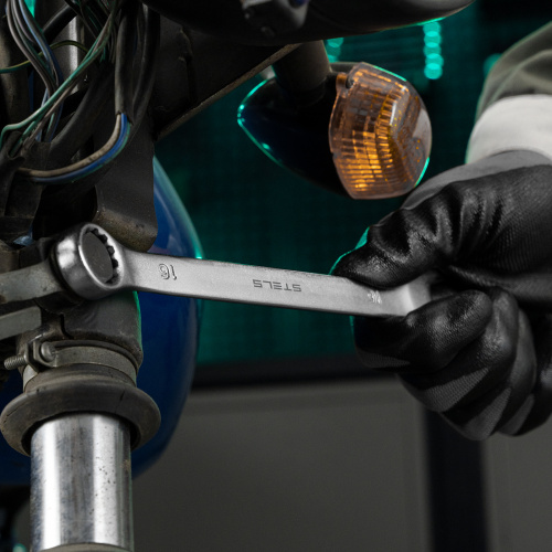 Ключ комбинированный, 16 мм, CrV, матовый хром Stels по ценам производителя в Краснодаре с доставкой по всей России