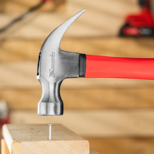 Молоток-гвоздодер optimal, 450 г, фибергласовая обрезиненная рукоятка Matrix по ценам производителя в Краснодаре с доставкой по всей России