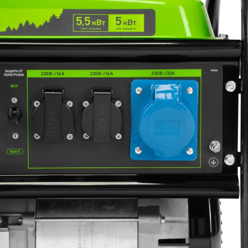 Генератор бензиновый БС-6500, 5.5 кВт, 230В, четырехтактный, 25 л, ручной стартер Сибртех по ценам производителя в Краснодаре с доставкой по всей России