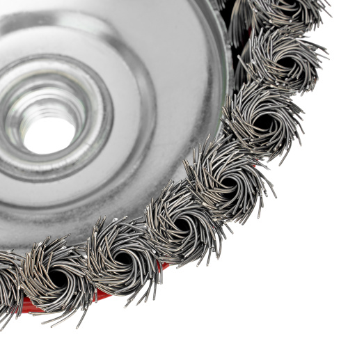 Щетка для УШМ, 125 мм, М14, "чашка", крученая проволока 0.5 мм Matrix по ценам производителя в Краснодаре с доставкой по всей России