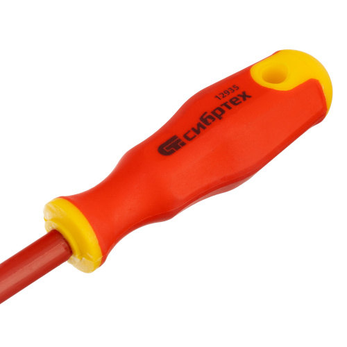 Отвертка диэлектрическая SL6.5 х 150 мм, CrV, до 1000 В, двухкомпонентная рукоятка Сибртех по ценам производителя в Краснодаре с доставкой по всей России