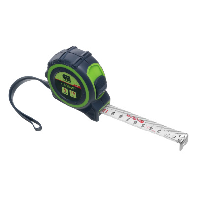 Рулетка Сапфир,двухкомпонентный корпус,5 м х 19 мм Сибртех по ценам производителя в Краснодаре с доставкой по всей России