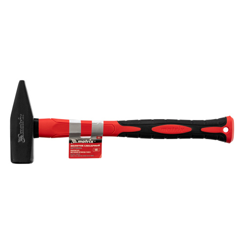 Молоток слесарный optimal, 1000 г, фибергласовая обрезиненная рукоятка, квадратный боек Matrix по ценам производителя в Краснодаре с доставкой по всей России