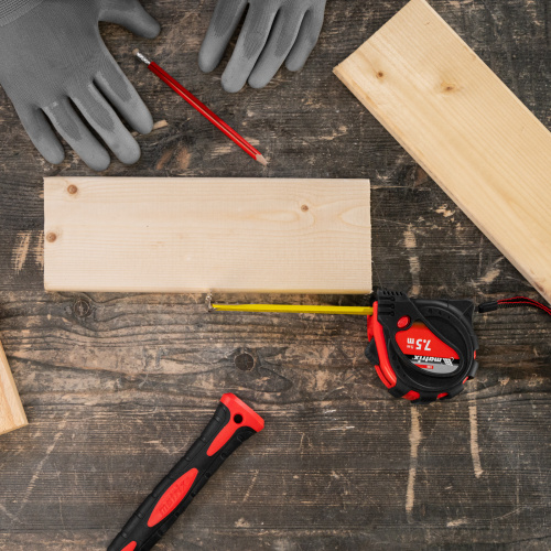 Рулетка Status Magnet 3 fixations,7,5 м х 25 мм,обрезиненный корпус,зацеп с магнитом Matrix по ценам производителя в Краснодаре с доставкой по всей России