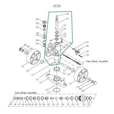 Гидроузел в сборе для гидравлических тележек JC20 по ценам производителя в Краснодаре с доставкой по всей России