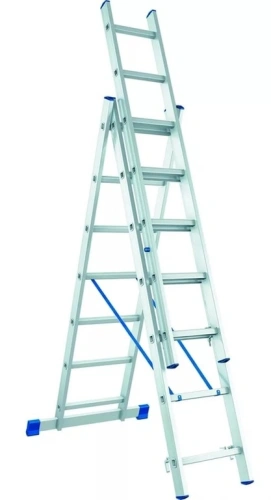 Лестница 3-х секционная алюминиевая 3*7 по ценам производителя в Краснодаре с доставкой по всей России