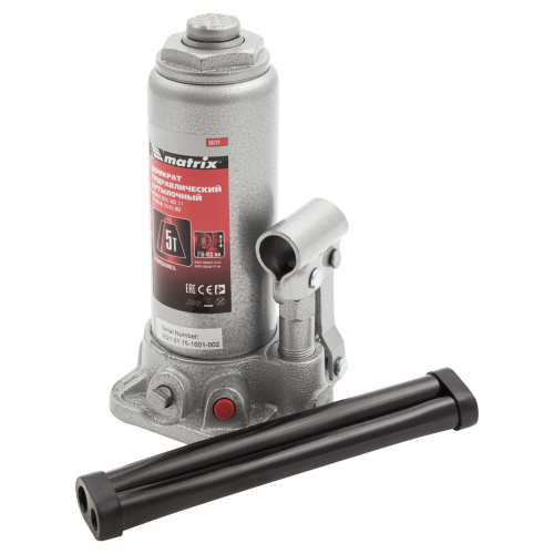 Домкрат гидравлический бутылочный, 5 т, высота подъема 216-413 мм Matrix по ценам производителя в Краснодаре с доставкой по всей России
