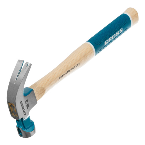 Молоток-гвоздодер, 450 г, угол 45, магнит, обрезиненная рукоятка American hickory GROSS по ценам производителя в Краснодаре с доставкой по всей России