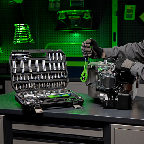 Набор инструментов 108 предметов, CrV, 1/2", 1/4" Сибртех по ценам производителя в Краснодаре с доставкой по всей России