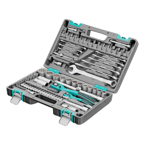 Набор инструментов 1/2", 1/4", CrV, 12 гранные головки, пластиковый кейс, 82 предмета Stels по ценам производителя в Краснодаре с доставкой по всей России