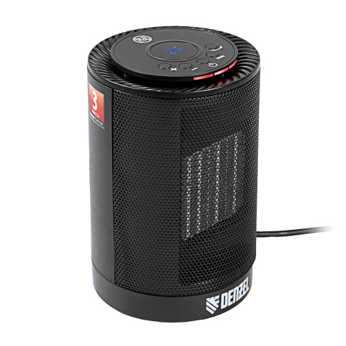 Тепловентилятор электрический керамический DTFC-1200, 3 режима, вентилятор, нагрев 600/1200 Вт Denzel по ценам производителя в Краснодаре с доставкой по всей России