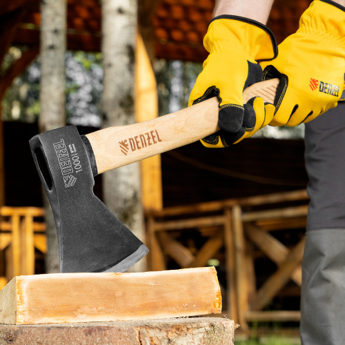 Топор, 1000 г, кованый, буковое топорище Denzel по ценам производителя в Краснодаре с доставкой по всей России