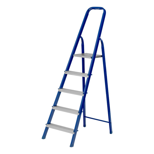 Стремянка, 5 ступеней, стальной профиль, алюминиевые ступени Сибртех по ценам производителя в Краснодаре с доставкой по всей России