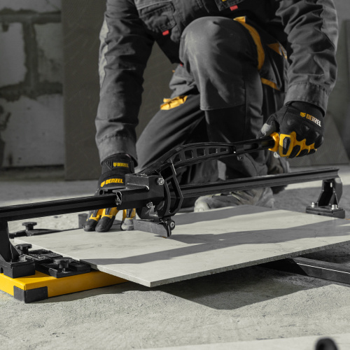 Плиткорез рельсовый 600х16мм, каретка на подш., стальная станина, усил. рукоятка-пенал Denzel по ценам производителя в Краснодаре с доставкой по всей России