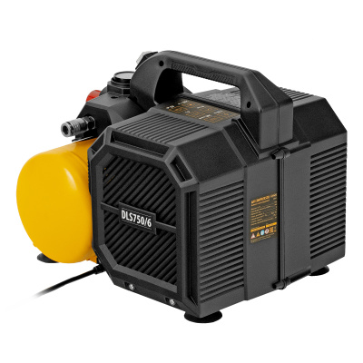 Компрессор  DLS750/6 безмасляный малошумный 750 Вт, 140 л/мин,ресивер 6 л Denzel по ценам производителя в Краснодаре с доставкой по всей России