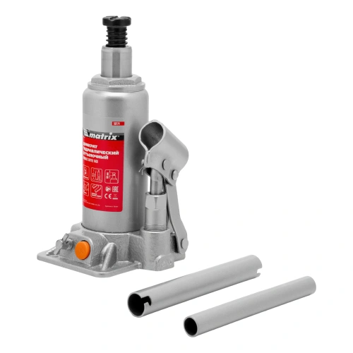 Домкрат гидравлический бутылочный, 3 т, h подъема 178-343 мм, в пластиковом кейсе Matrix по ценам производителя в Краснодаре с доставкой по всей России