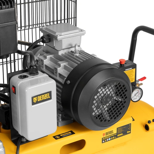 Компрессор воздушный, ременный привод BCI4000-T/100, 4.0 кВт, 100 литров, 690 л/мин Denzel по ценам производителя в Краснодаре с доставкой по всей России