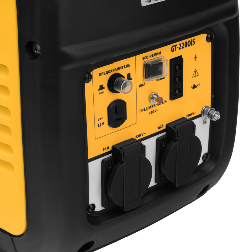 Генератор инверторный GT-2200iS, 2.2 кВт, 230 В, бак 4 л, закрытый корпус, ручной старт Denzel по ценам производителя в Краснодаре с доставкой по всей России
