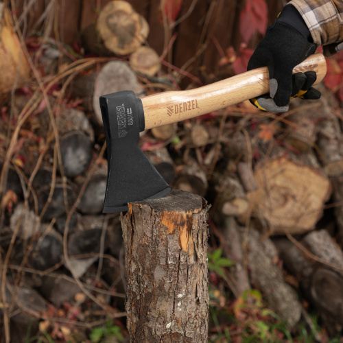 Топор, 800 г, кованый, буковое топорище Denzel по ценам производителя в Краснодаре с доставкой по всей России