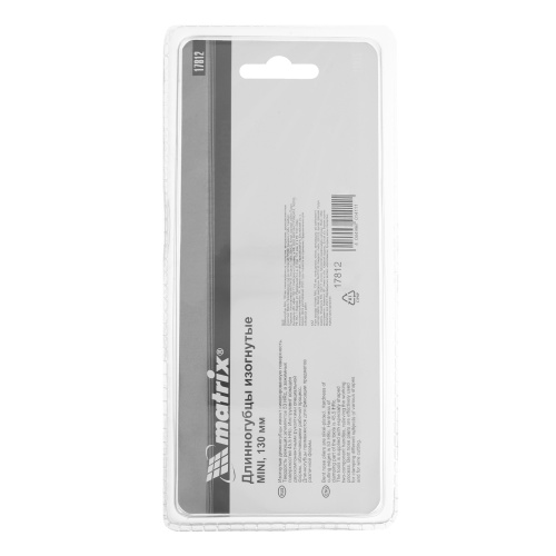 Длинногубцы изогнутые Mini, 130 мм, никелированные, авторазжим, двухкомпонентные рукоятки Matrix по ценам производителя в Краснодаре с доставкой по всей России