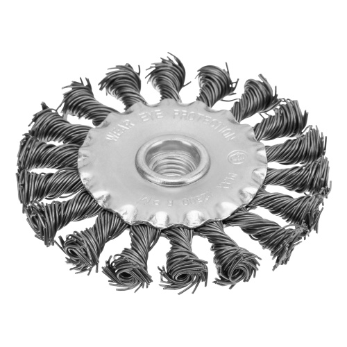 Щетка для УШМ 100 мм, М14, плоская, крученая проволока 0.8 мм Matrix по ценам производителя в Краснодаре с доставкой по всей России