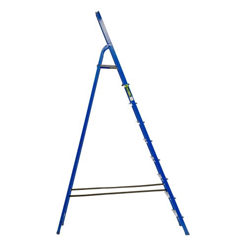 Стремянка, 9 ступеней, стальной профиль, алюминиевые ступени Сибртех по ценам производителя в Краснодаре с доставкой по всей России