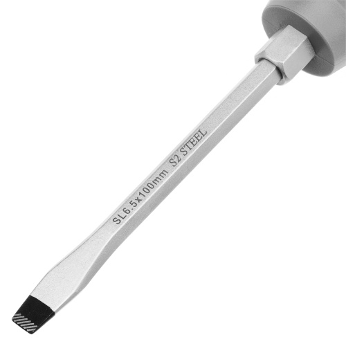 Отвертка SL6.5 x 100 мм, S2, трехкомпонентная рукоятка Gross по ценам производителя в Краснодаре с доставкой по всей России