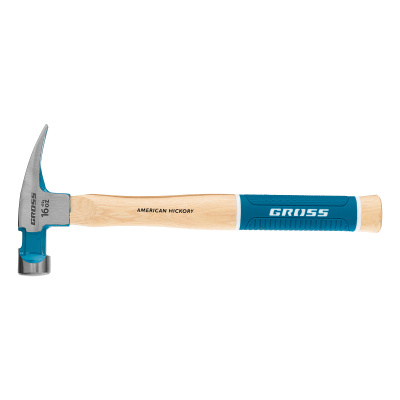 Молоток-гвоздодер, 450 г, угол 75, магнит, обрезиненная рукоятка American hickory GROSS по ценам производителя в Краснодаре с доставкой по всей России