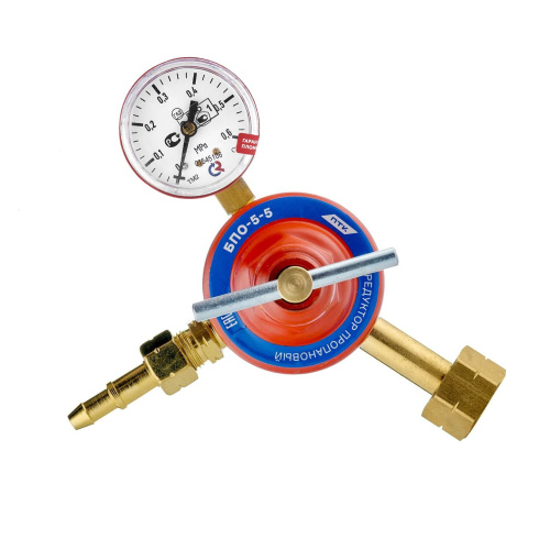 Редуктор пропановый БПО-5-5 (манометр с поверкой) по ценам производителя в Краснодаре с доставкой по всей России