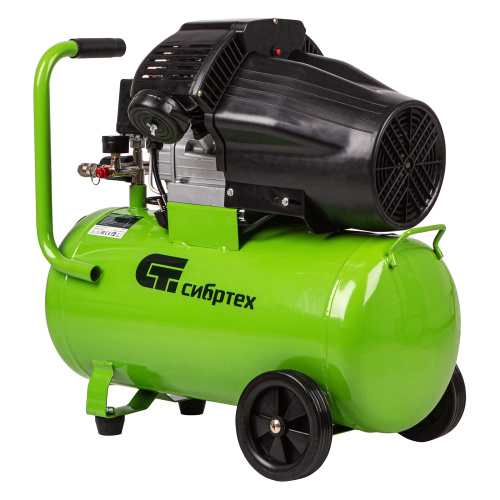 Компрессор воздушный КК-2200/50, 2.2 кВт, 350 л/мин, 50 л, прямой привод, масляный Сибртех по ценам производителя в Краснодаре с доставкой по всей России