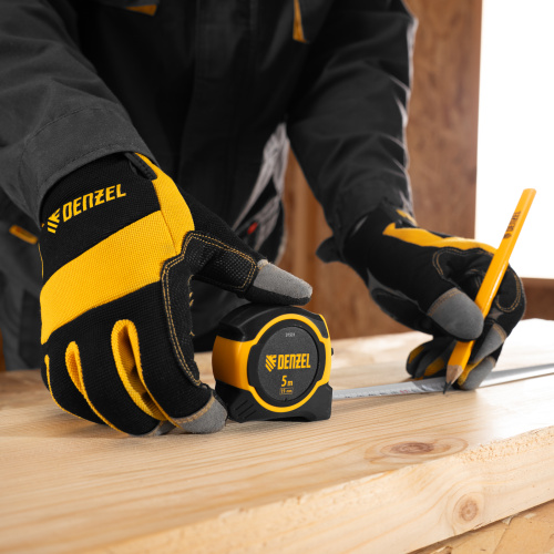 Рулетка 5м х 19мм, двухкомп. корпус, магнитный обрезиненный зацеп Denzel по ценам производителя в Краснодаре с доставкой по всей России