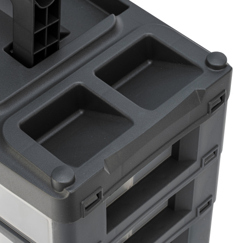 Органайзер для хранения с выдвижными лотками 310х150х260мм, 4 секции, пластик Stels по ценам производителя в Краснодаре с доставкой по всей России